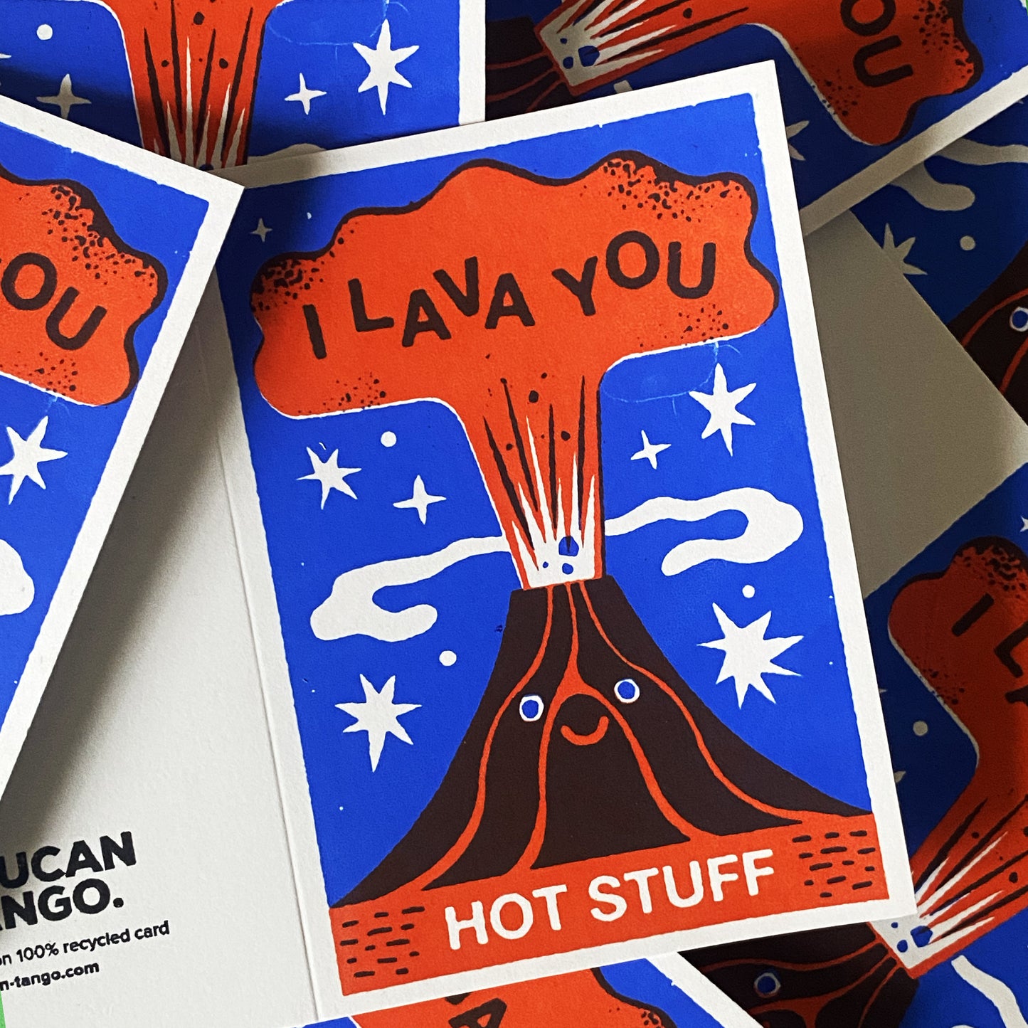 I Lava You - Volcano Card