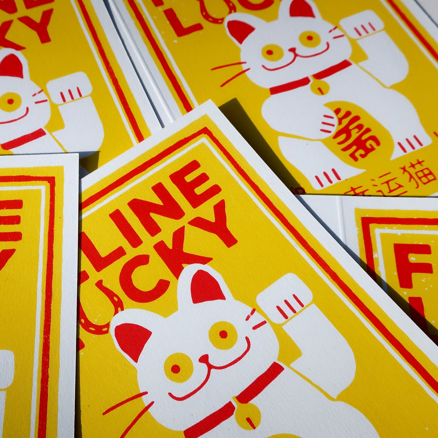 Feline Lucky Greeting Card