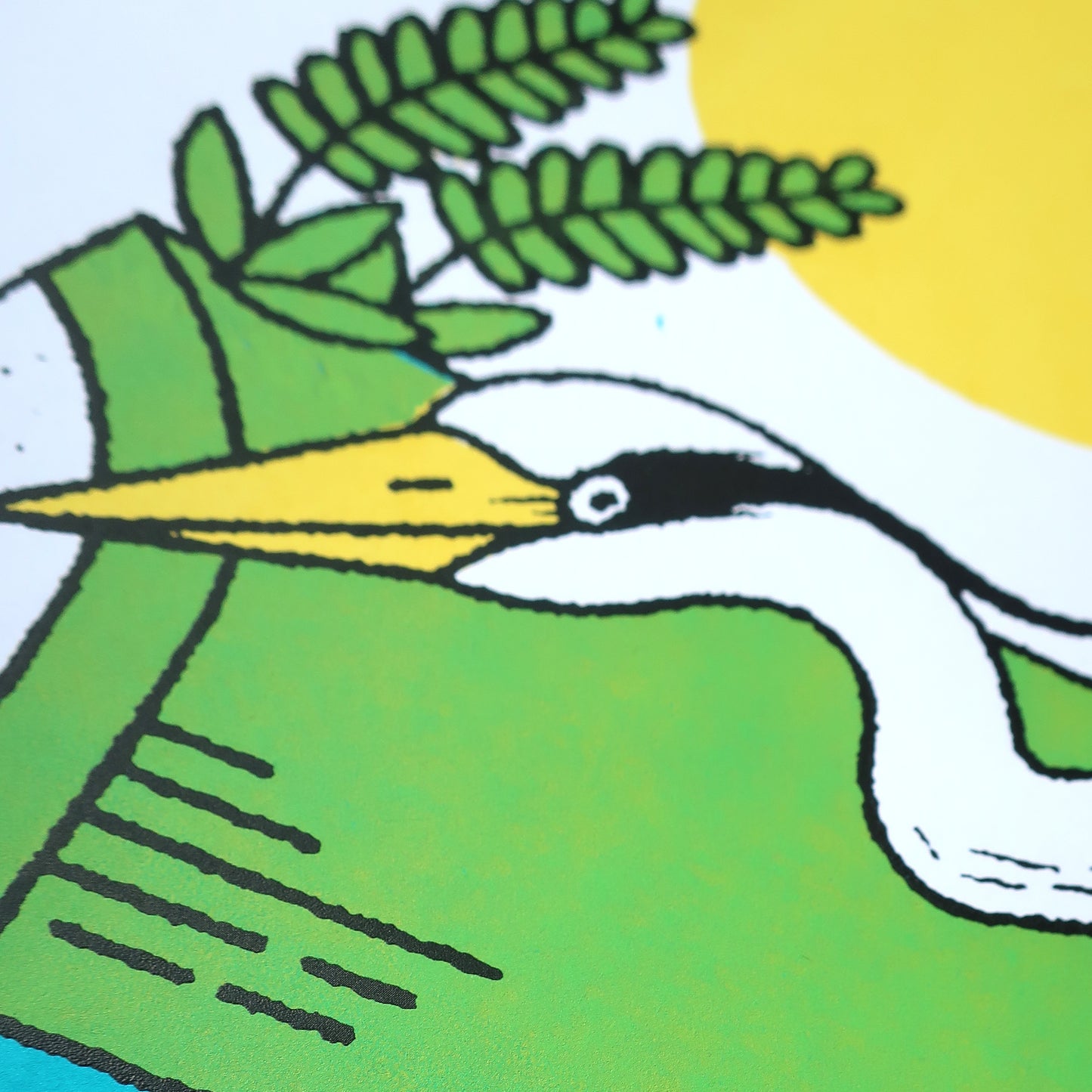 Heron A3 Screen Print