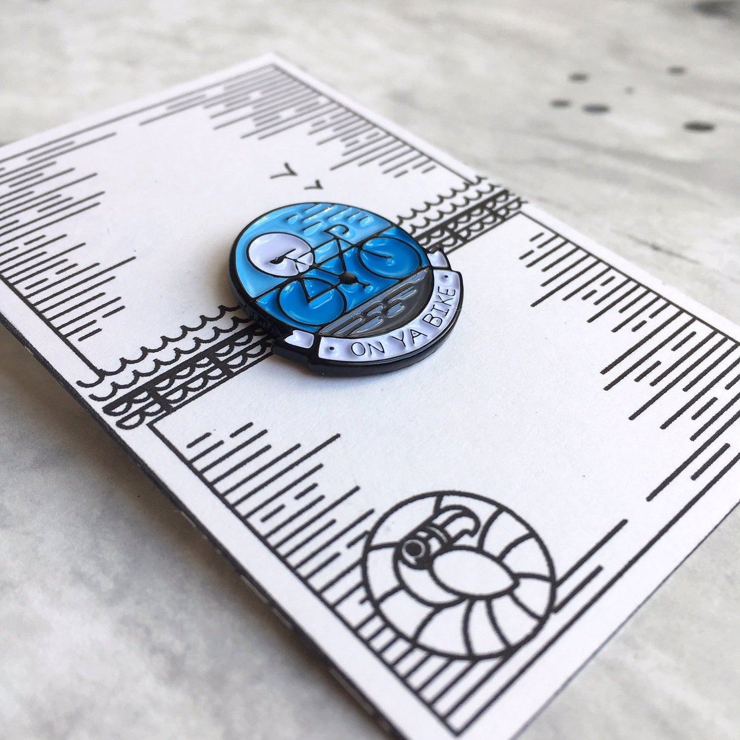 On Ya Bike Pin Badge