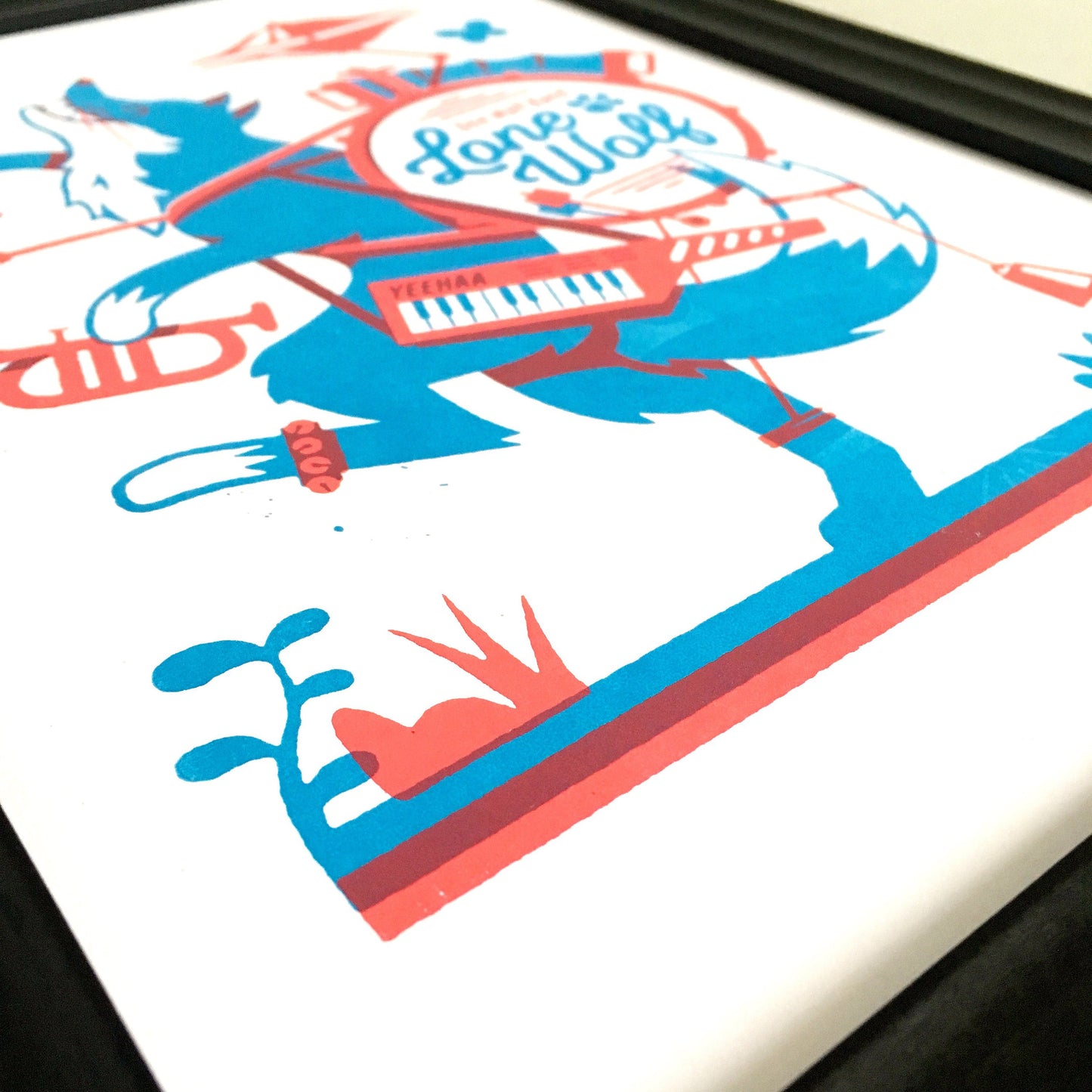 Lone Wolf A4 Screen Print