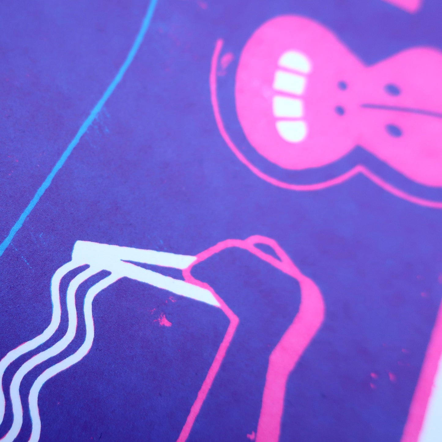 Monkey Ramen A4 Screen Print
