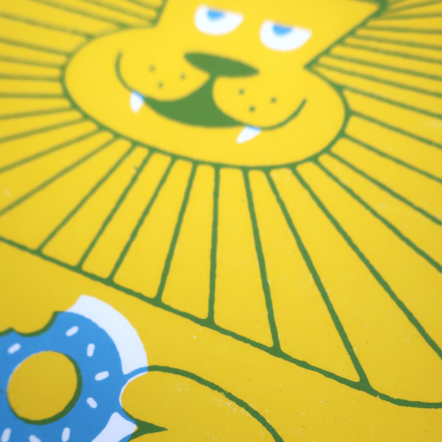 Lion Donut A4 Screen Print