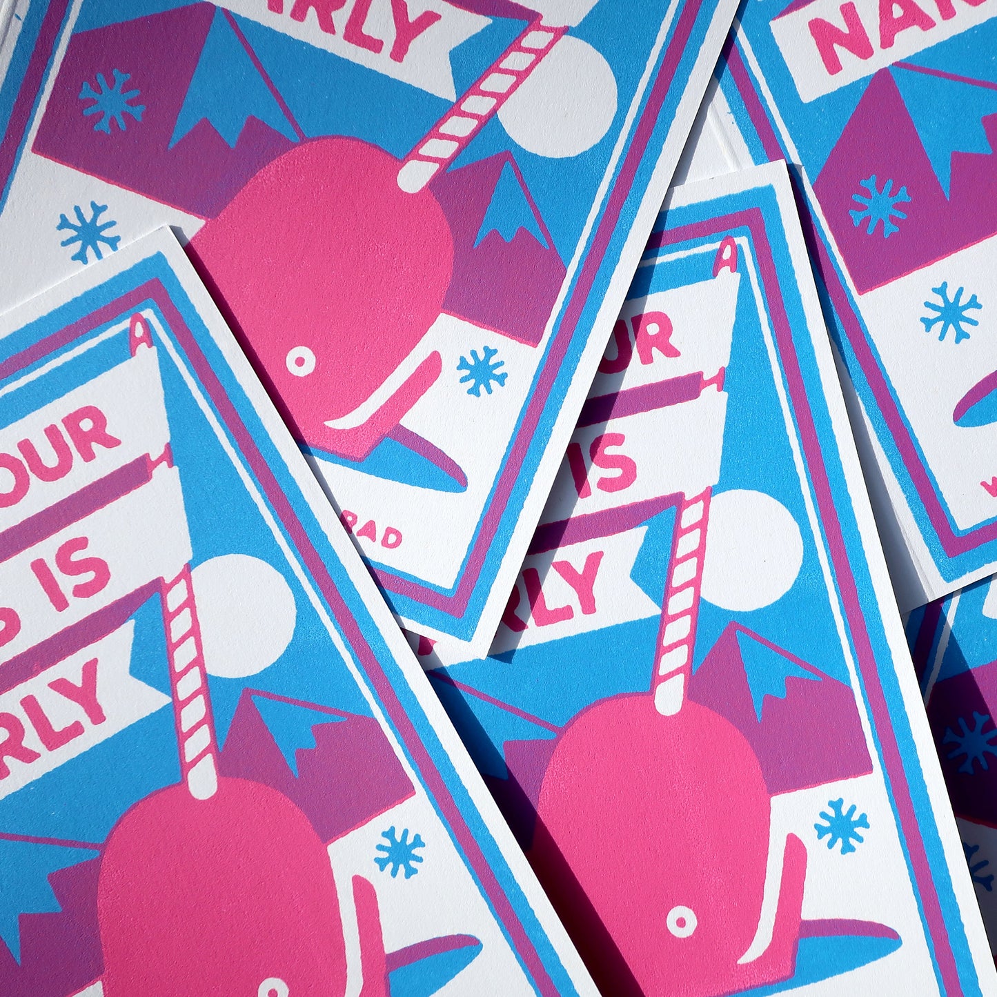 Narwhal Christmas Card