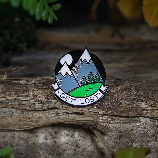 Get Lost Enamel Pin Badge