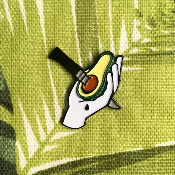 Avocado Enamel Pin Badge