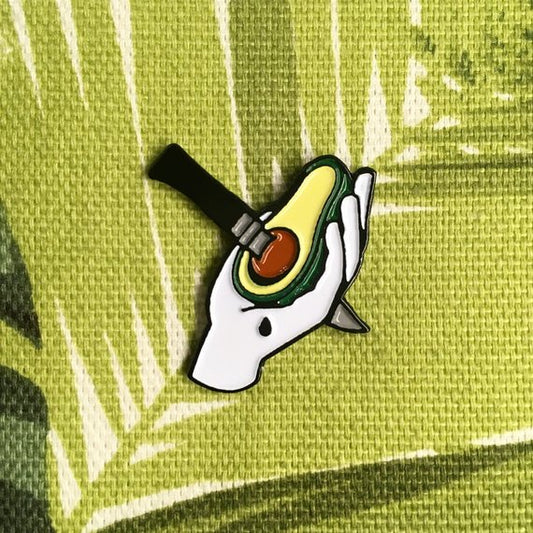 Avocado Enamel Pin Badge