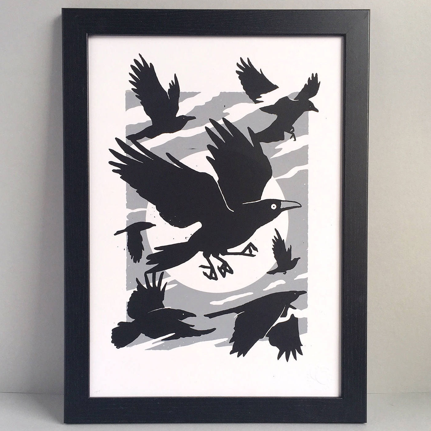 Crow A3 Screen Print