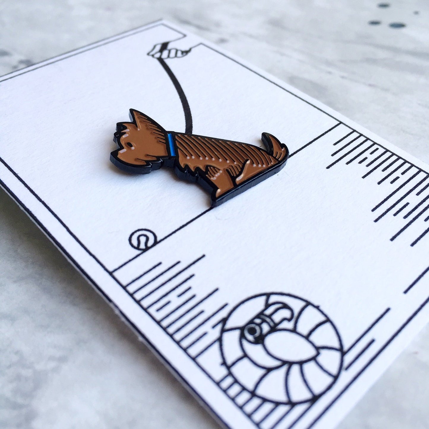 Yorkshire Terrier Pin Badge