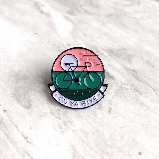 On Ya Bike Pin Badge