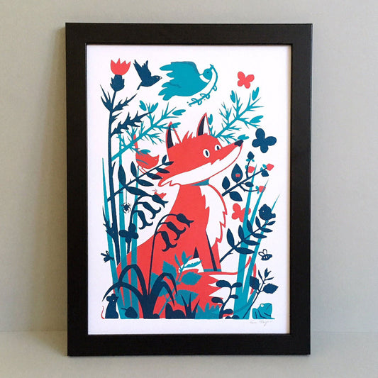 Fox A3 Screen Print